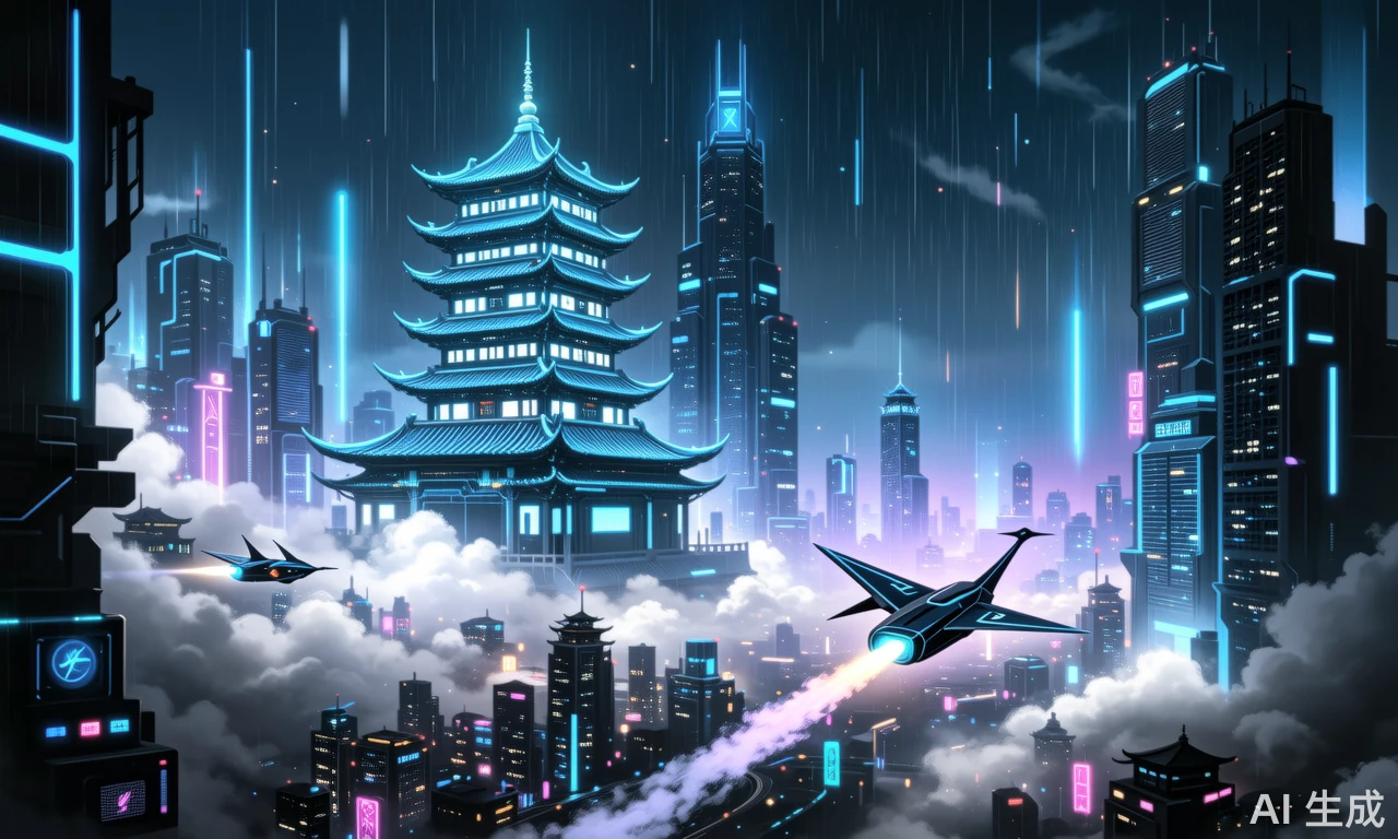 东方赛博朋克美学如何与水墨融合？